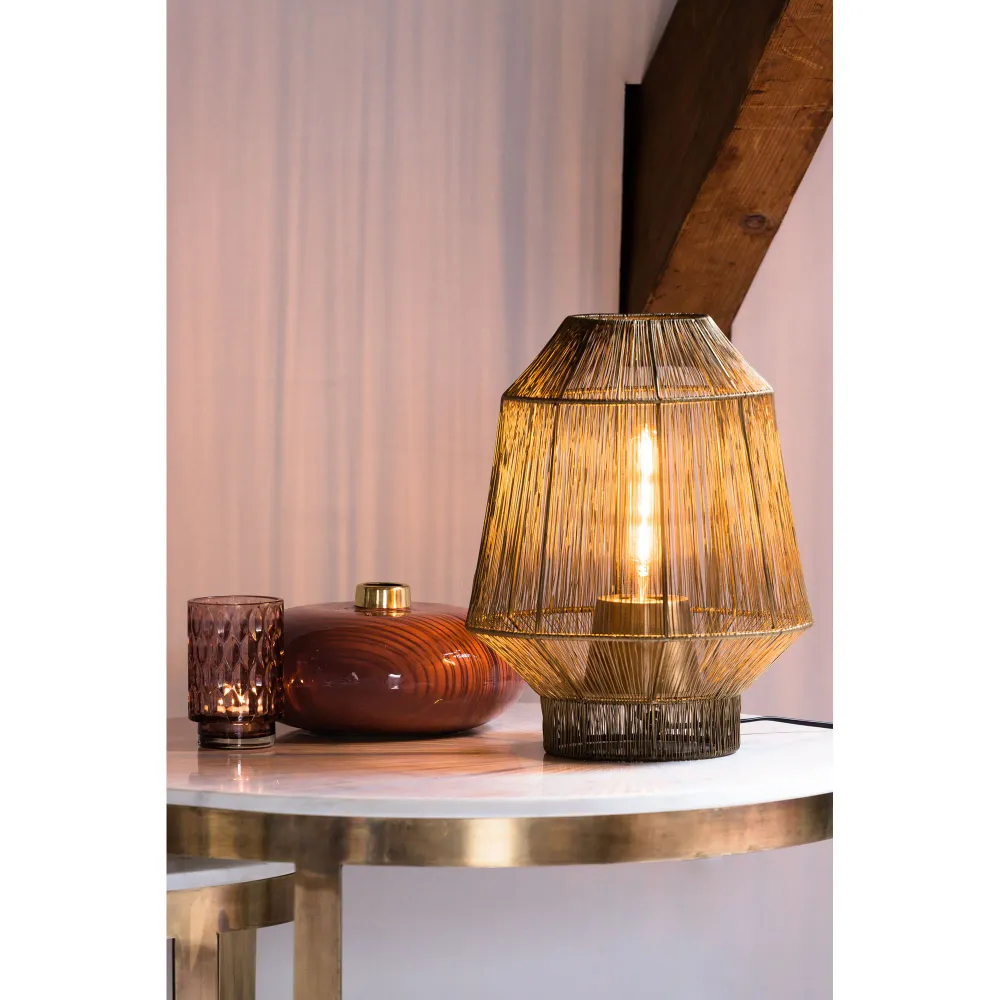 Light & Living windlicht Vitora - brons - Ø30cm