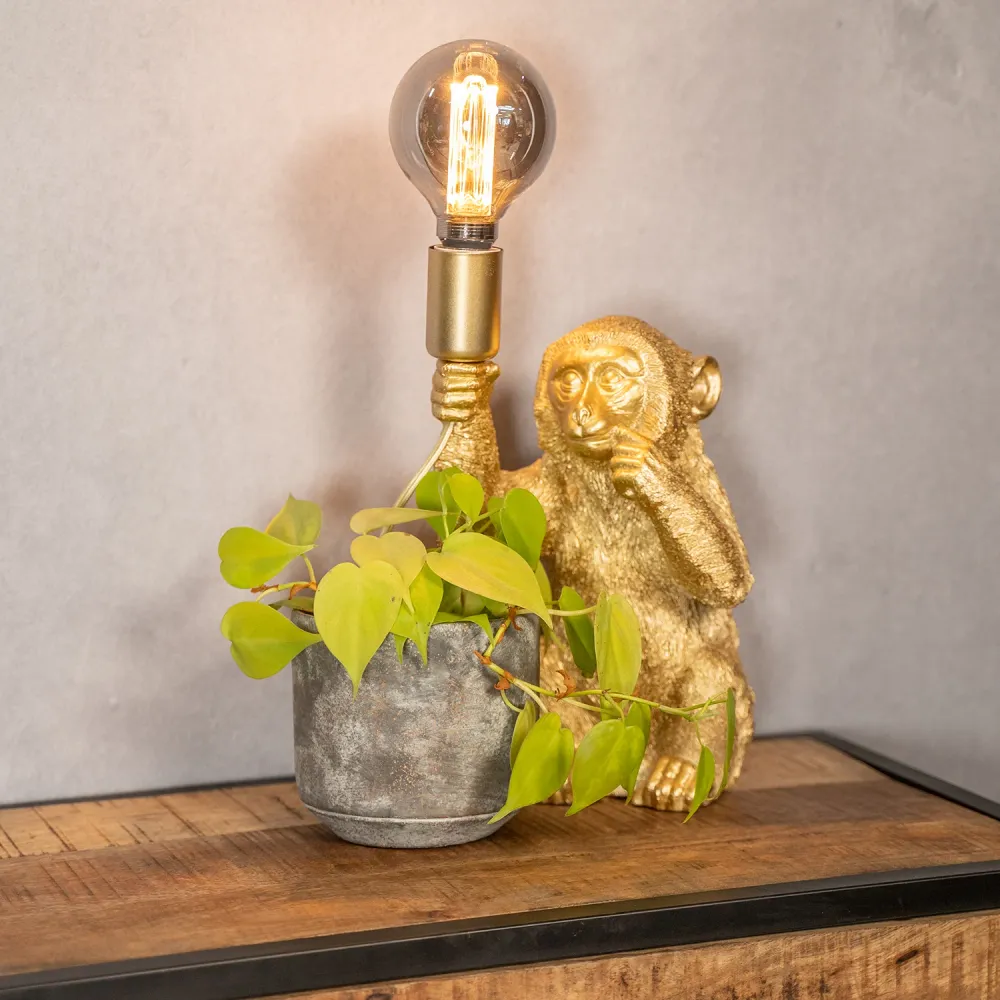 Tafellamp Monkey | Goud 23,5 Light & Living