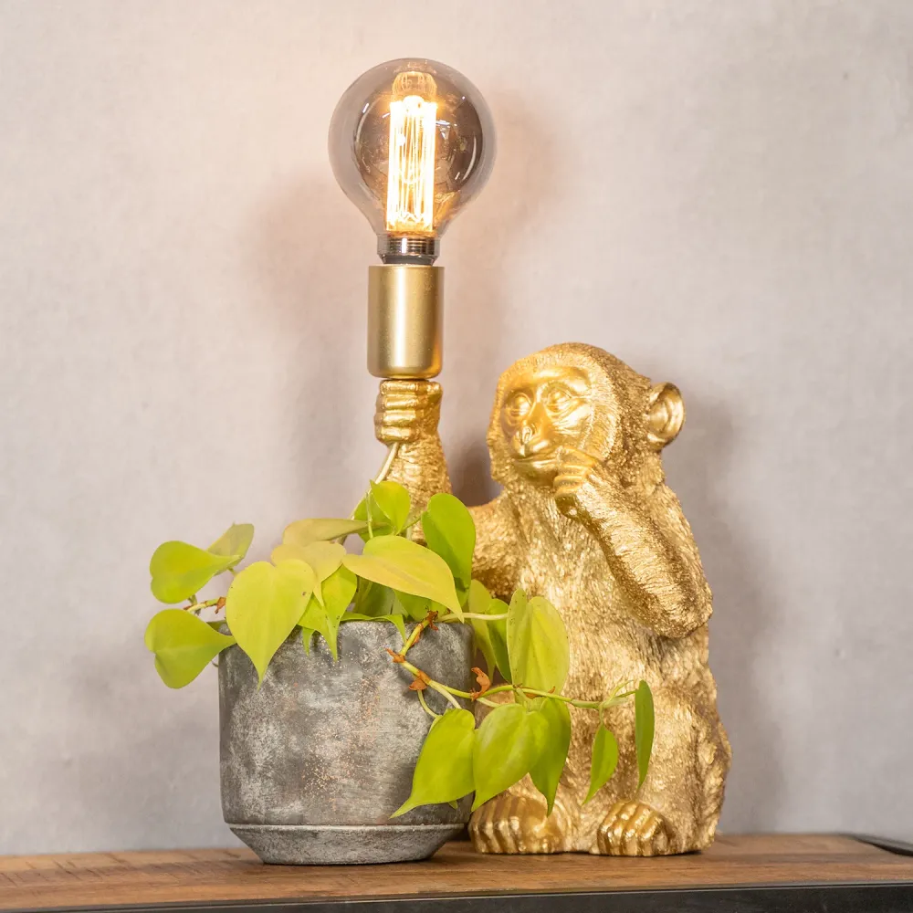 Tafellamp Monkey | Goud 23,5 Light & Living