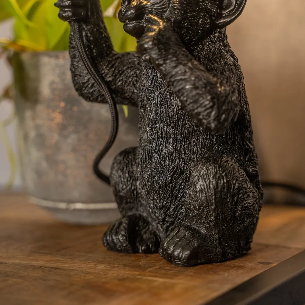 Tafellamp Monkey | Zwart 23,5 Light & Living