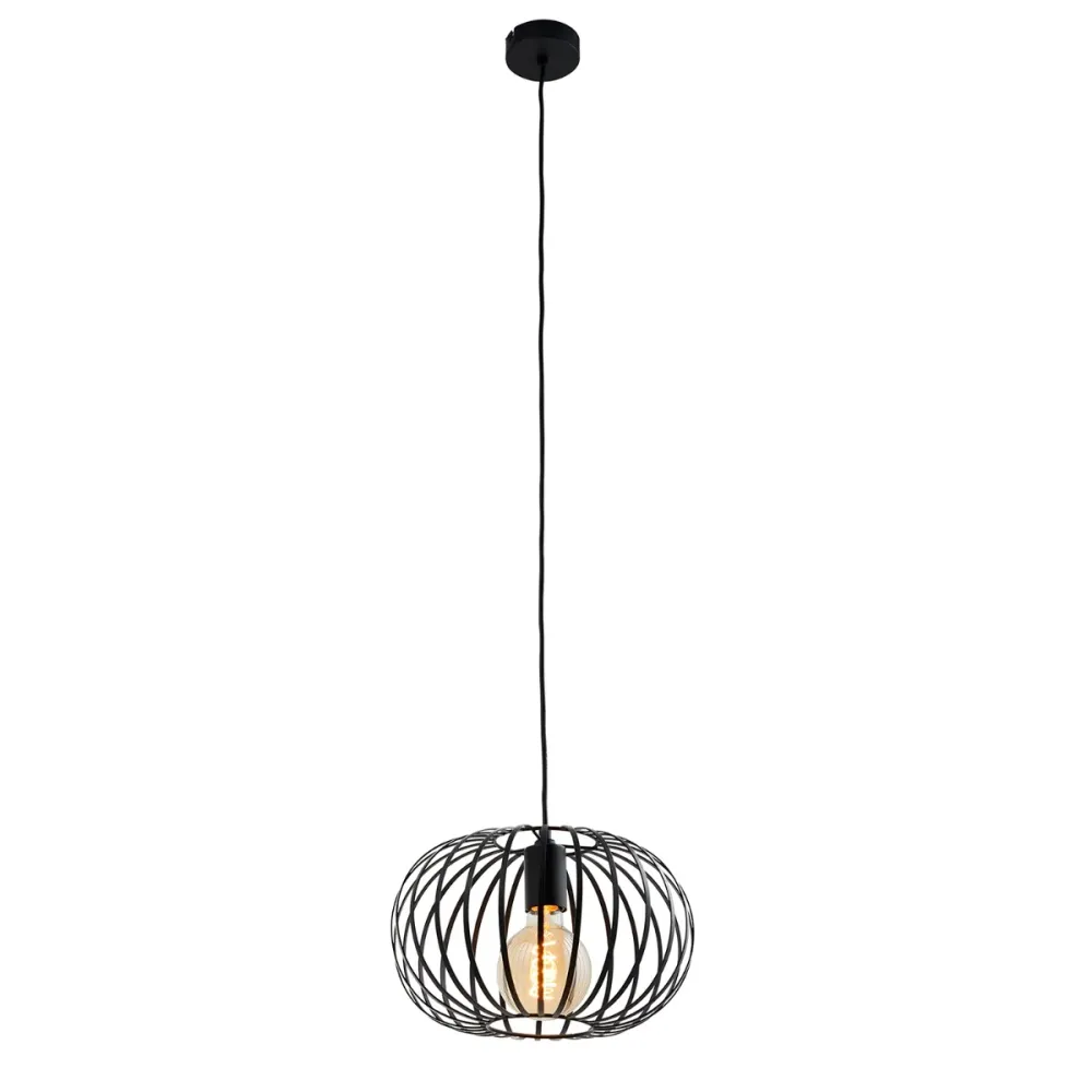 Lighto | Design hanglamp zwart 30cm Ø | Julia