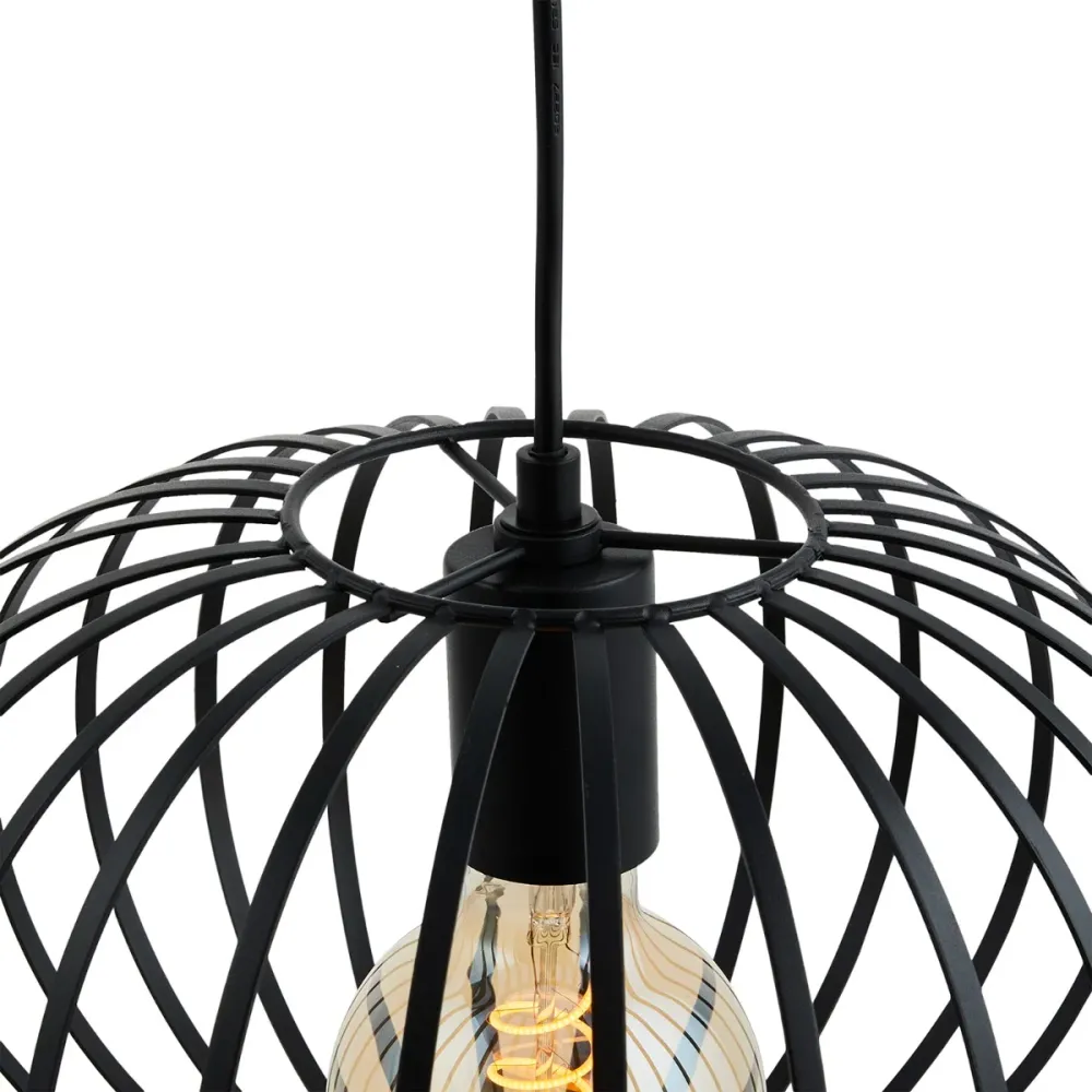 Lighto | Design hanglamp zwart 30cm Ø | Julia