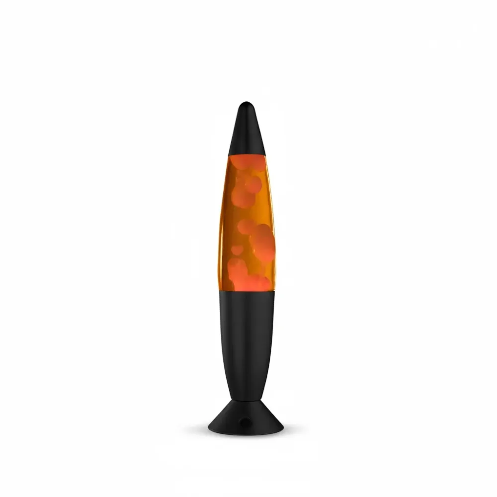 Lighto | Lavalamp zwart | 35 cm | RGB | 17 kleuren