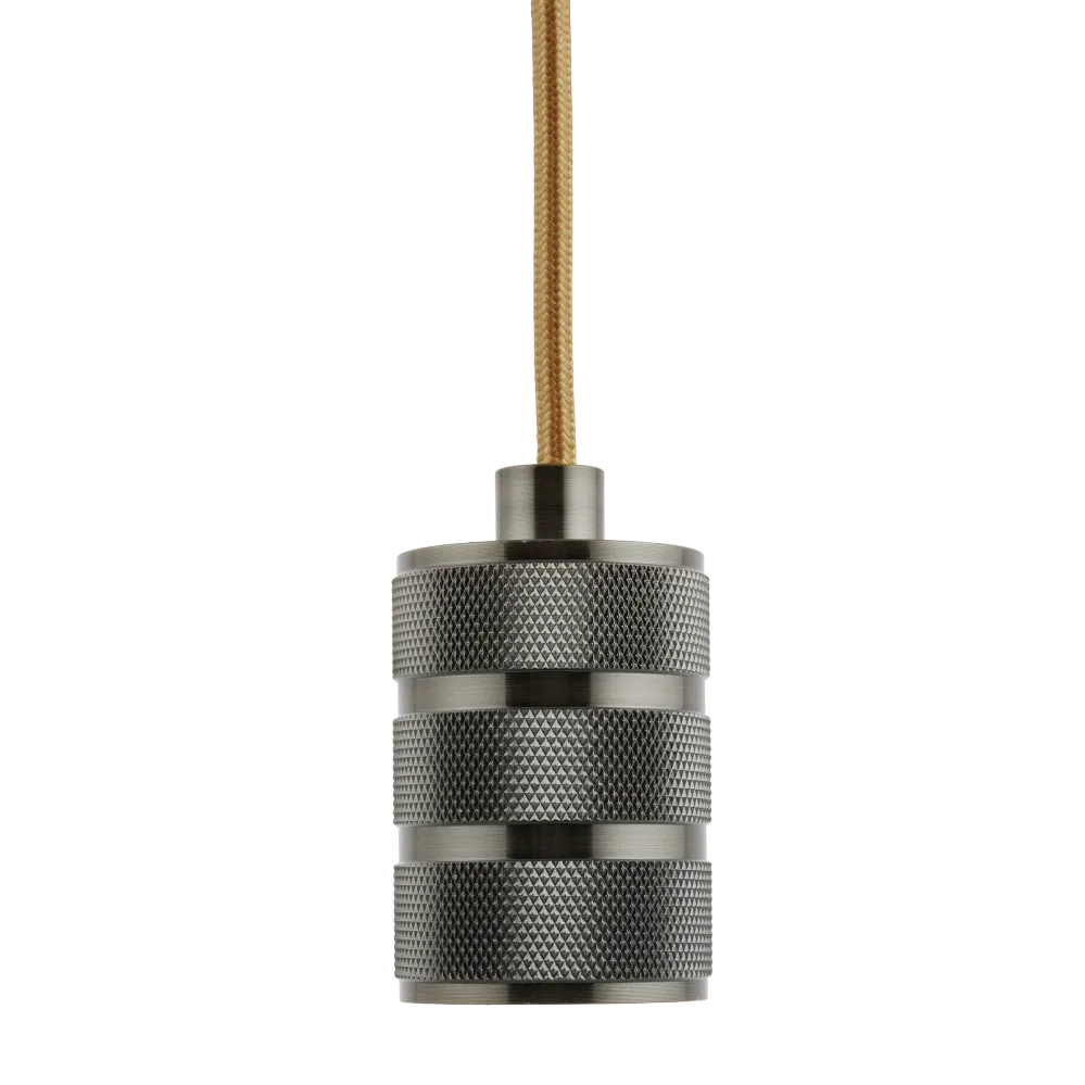 Lighto | Pendel Brons E27 Fitting | Retro | 1.5m Snoer | Met Plafondkap