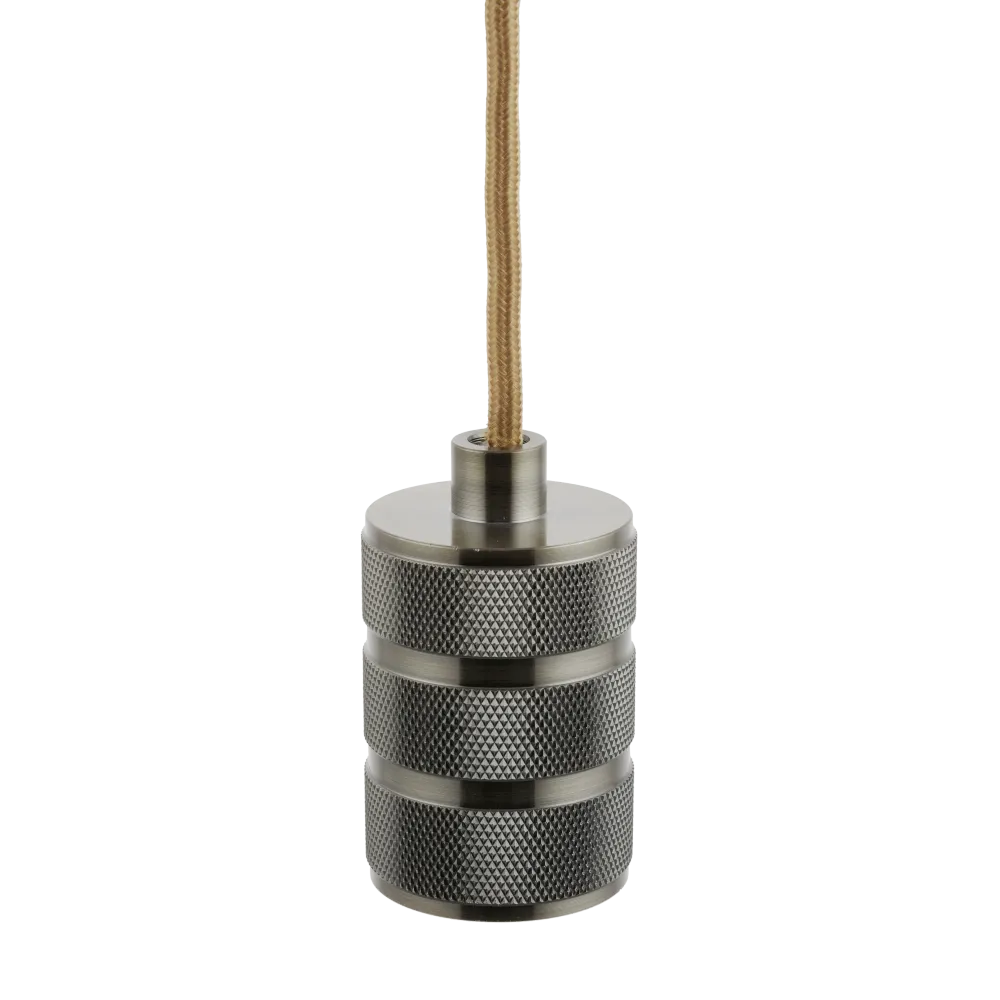 Lighto | Pendel Brons E27 Fitting | Retro | 1.5m Snoer | Met Plafondkap