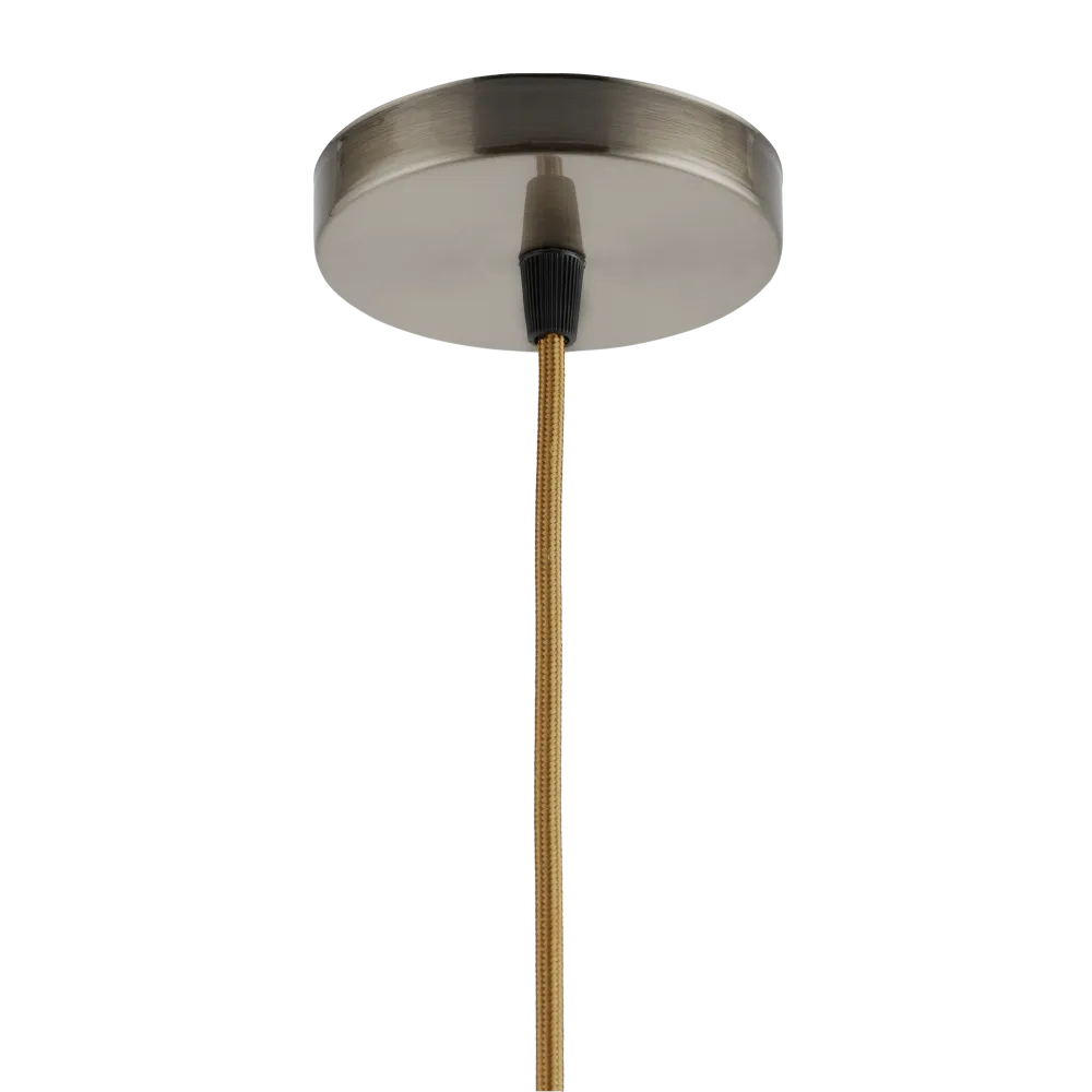 Lighto | Pendel Brons E27 Fitting | Retro | 1.5m Snoer | Met Plafondkap