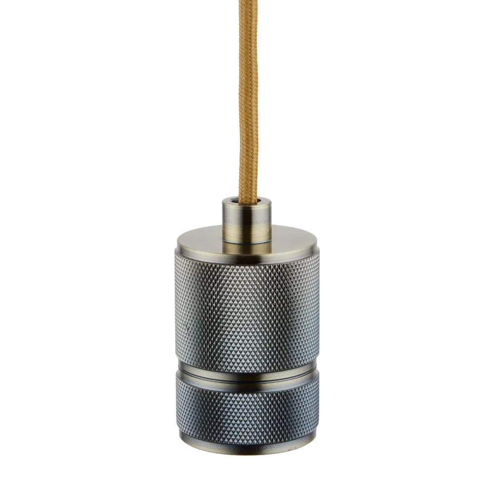 Lighto | Pendel Brons | Inclusief Lichtbron Rookglas | Classic | 1.5m Snoer | Met Plafondkap