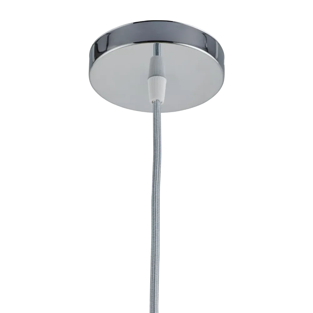 Lighto | Pendel Chroom | Inclusief Lichtbron Goud | Vintage | 1.5m Snoer | Met Plafondkap