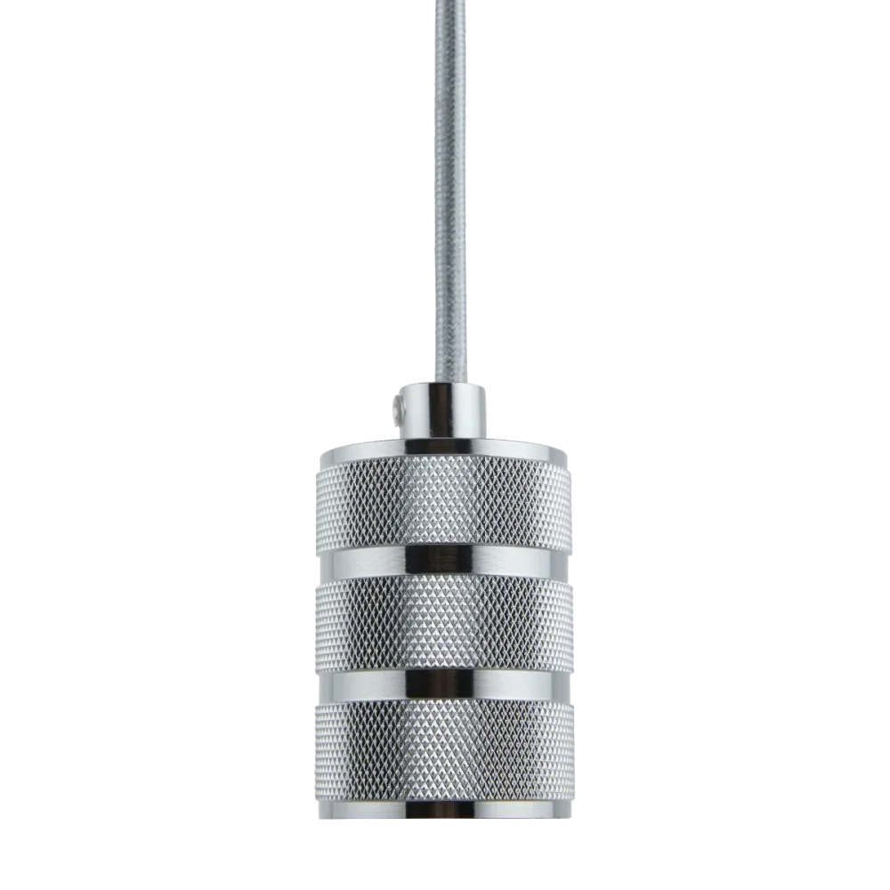 Lighto | Pendel Chroom | Inclusief Lichtbron Helder | Retro | 1.5m Snoer | Met Plafondkap