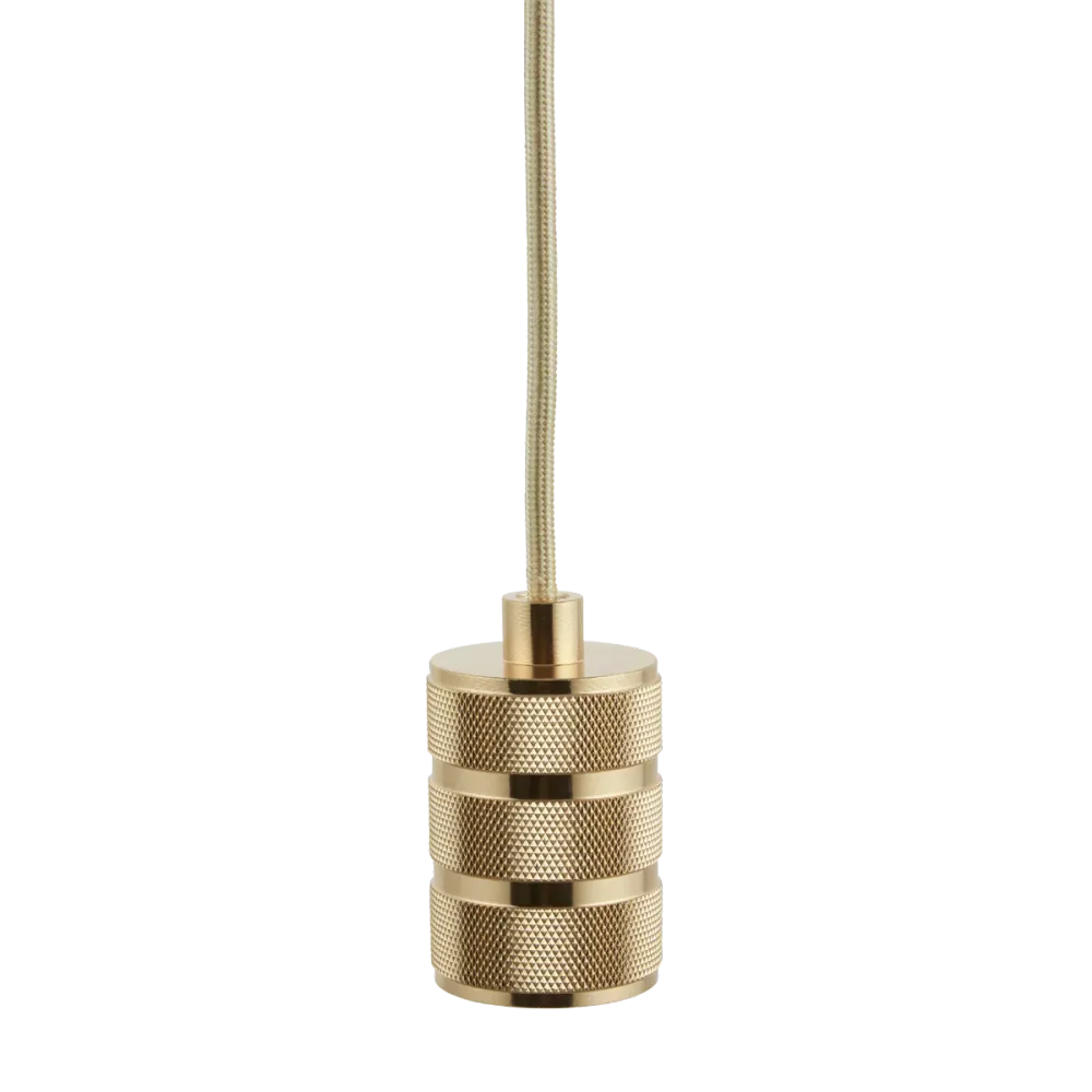 Lighto | Pendel Goud | Inclusief Lichtbron Goud | Retro | 1.5m Snoer | Met Plafondkap