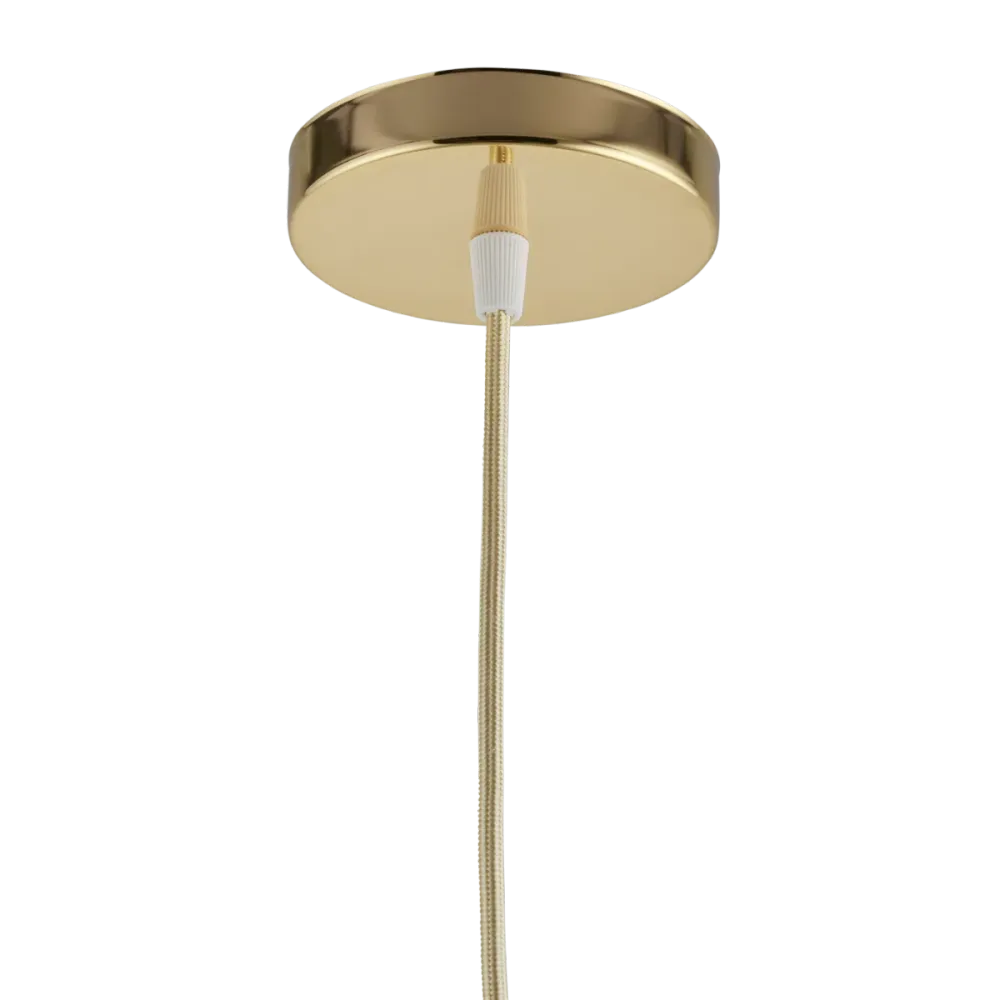 Lighto | Pendel Goud | Inclusief Lichtbron Helder | Classic | 1.5m Snoer | Met Plafondkap