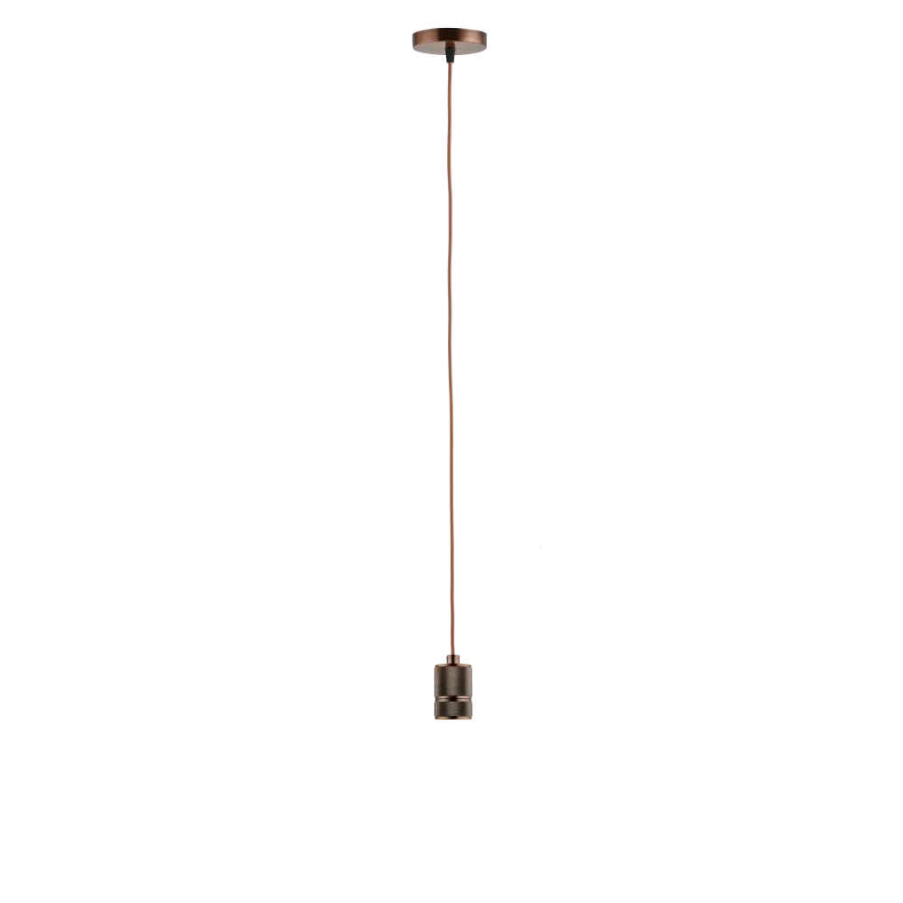 Lighto | Pendel Koper E27 fitting | Classic | 1.5m Snoer | Met Plafondkap