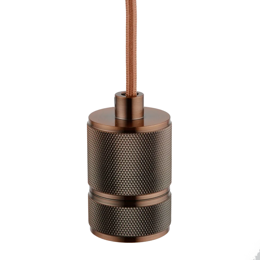 Lighto | Pendel Koper E27 fitting | Classic | 1.5m Snoer | Met Plafondkap
