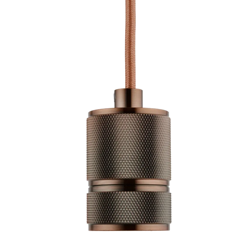 Lighto | Pendel Koper | Inclusief Lichtbron Helder | Classic | 1.5m Snoer | Met Plafondkap