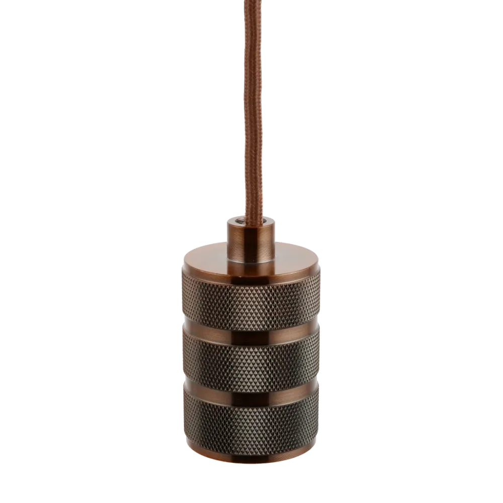 Lighto | Pendel Koper | Inclusief Lichtbron Helder | Retro | 1.5m Snoer | Met Plafondkap