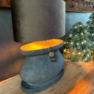 Brynxz tafellamp ovaal Vintage Grey Lindeboom Wonen & Lifestyle