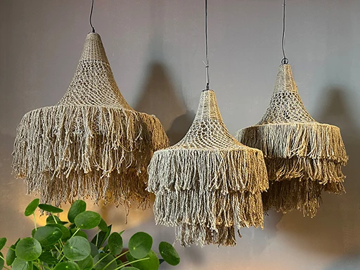 Hanglamp jute Ø 75 cm Lindeboom Wonen & Lifestyle