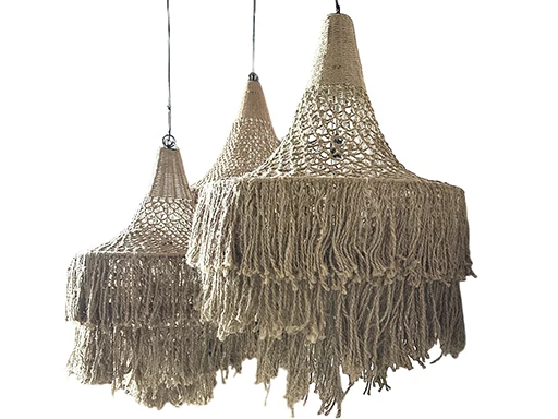 Hanglamp jute Ø 60 cm Lindeboom Wonen & Lifestyle