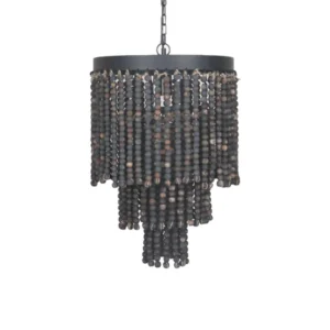 Hanglamp kraal zwart 40cm 2556 Lindeboom Wonen & Lifestyle