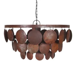 Hanglamp schijfjes roest Ø 60 cm / 2522 Lindeboom Wonen & Lifestyle