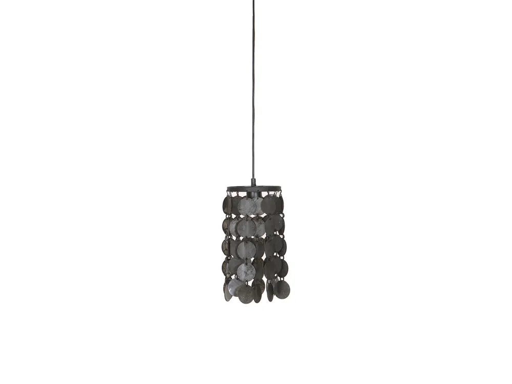 Hanglamp vineer zwart 15cm 2551 Lindeboom Wonen & Lifestyle