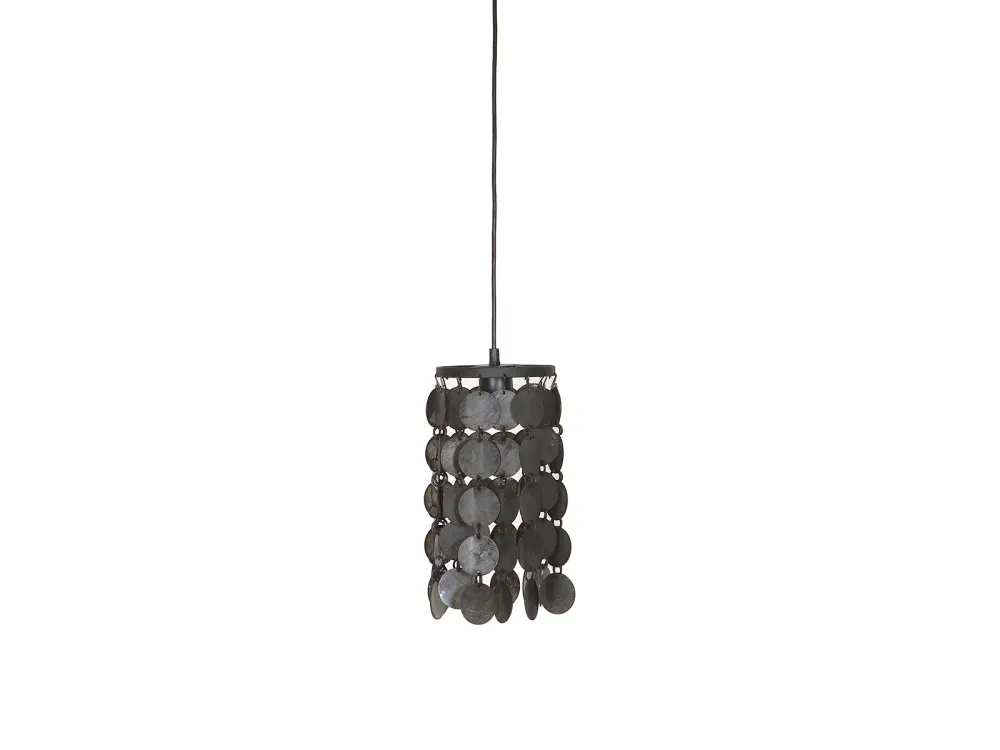 Hanglamp vineer zwart 22cm 2550 Lindeboom Wonen & Lifestyle