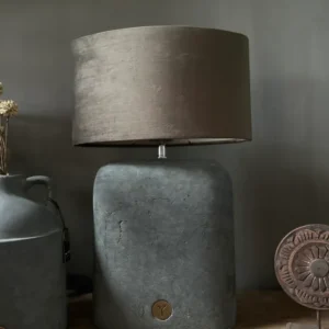 Lampenkap ovaal velvet Brown Lindeboom Wonen & Lifestyle