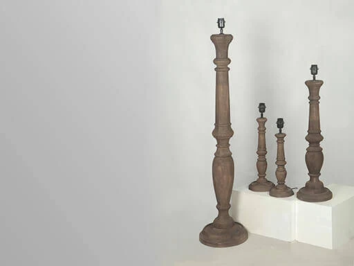 Tafellamp Miami umber 50 cm Lindeboom Wonen & Lifestyle