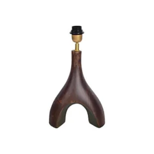 Tafellamp walnoot 30 cm Lindeboom Wonen & Lifestyle