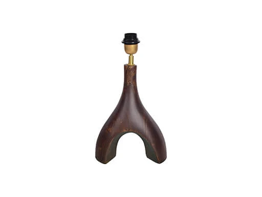 Tafellamp walnoot 30 cm Lindeboom Wonen & Lifestyle