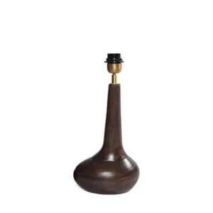 Tafellamp walnoot 45 cm Lindeboom Wonen & Lifestyle