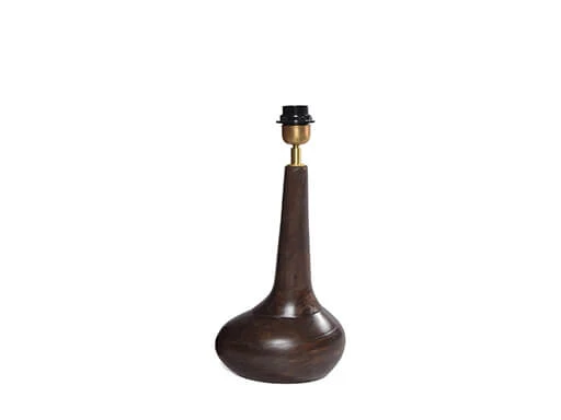 Tafellamp walnoot 45 cm Lindeboom Wonen & Lifestyle