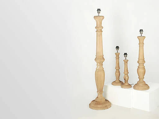 Vloerlamp naturel sb 125 cm Lindeboom Wonen & Lifestyle