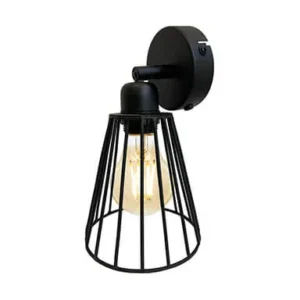 Wandspot matt black konisch Lindeboom Wonen & Lifestyle