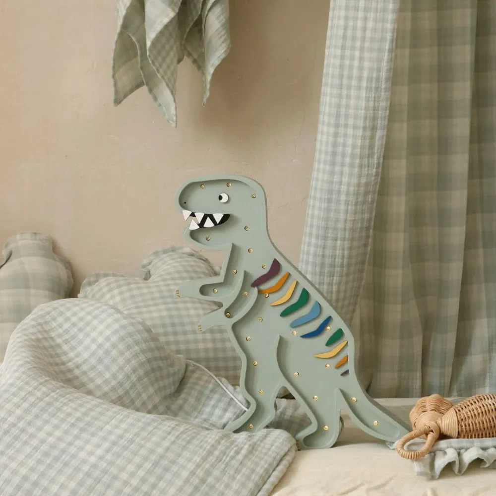 Little Lights Lamp Dino T-Rex - Khaki Pastel