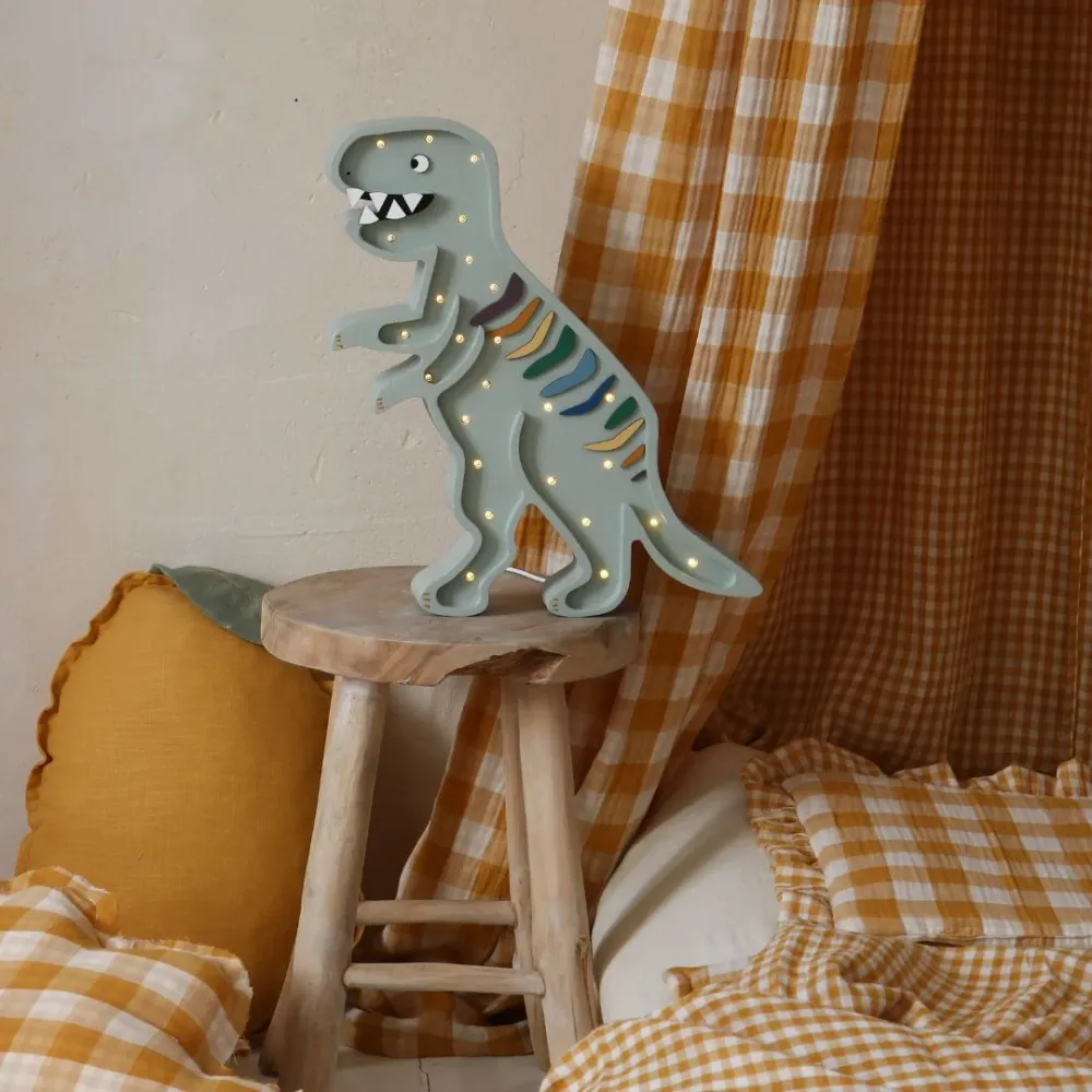 Little Lights Lamp Dino T-Rex - Khaki Pastel