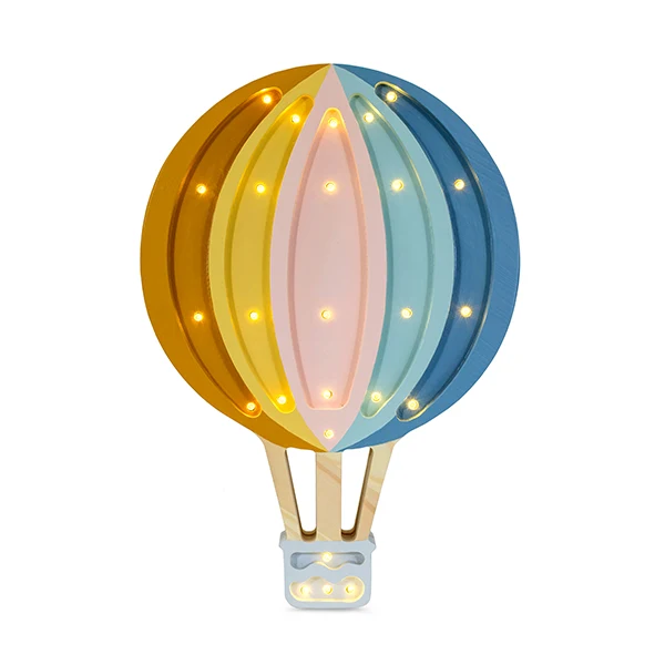 Little Lights Lamp Luchtballon - Retro Rainbow