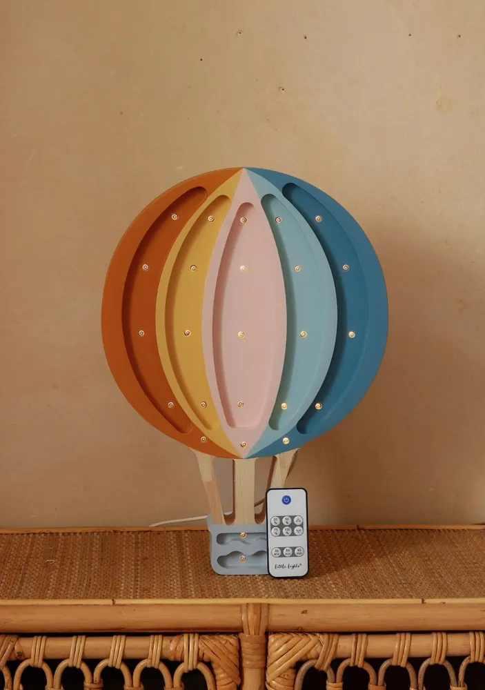 Little Lights Lamp Luchtballon - Retro Rainbow