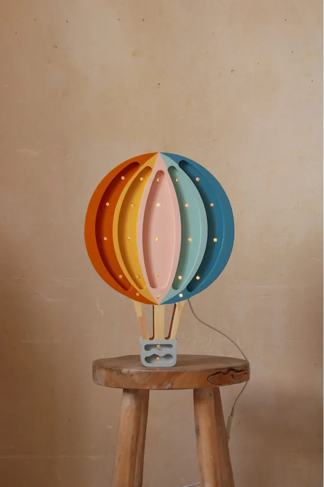 Little Lights Lamp Luchtballon - Retro Rainbow