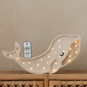Little Lights Lamp Walvis - Wit