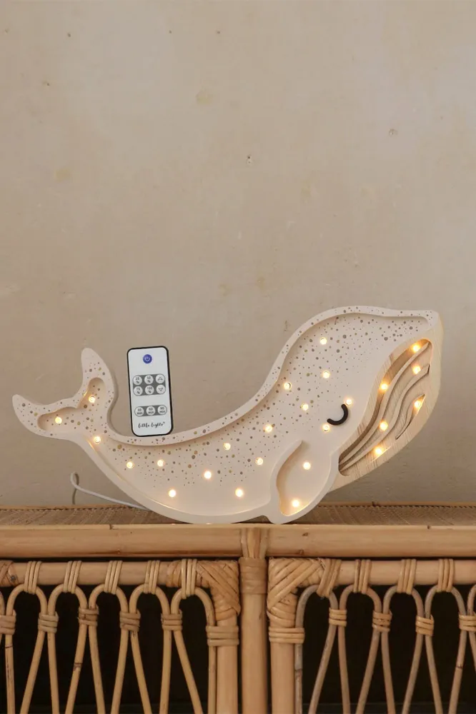 Little Lights Lamp Walvis - Wit