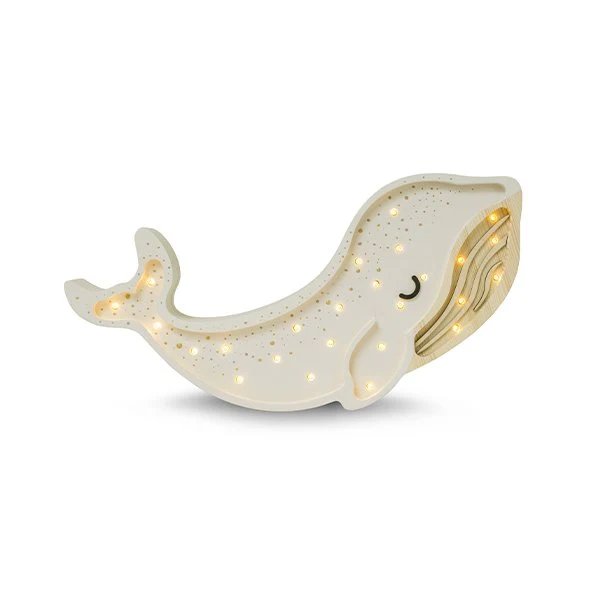 Little Lights Lamp Walvis - Wit