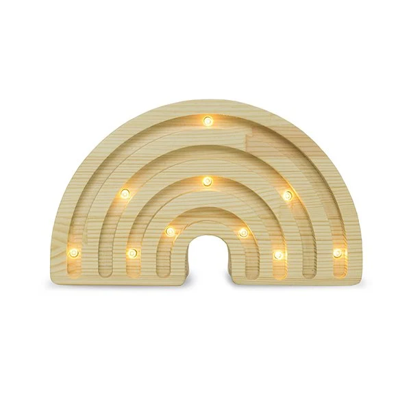 Little Lights Mini Lamp Regenboog - Naturel