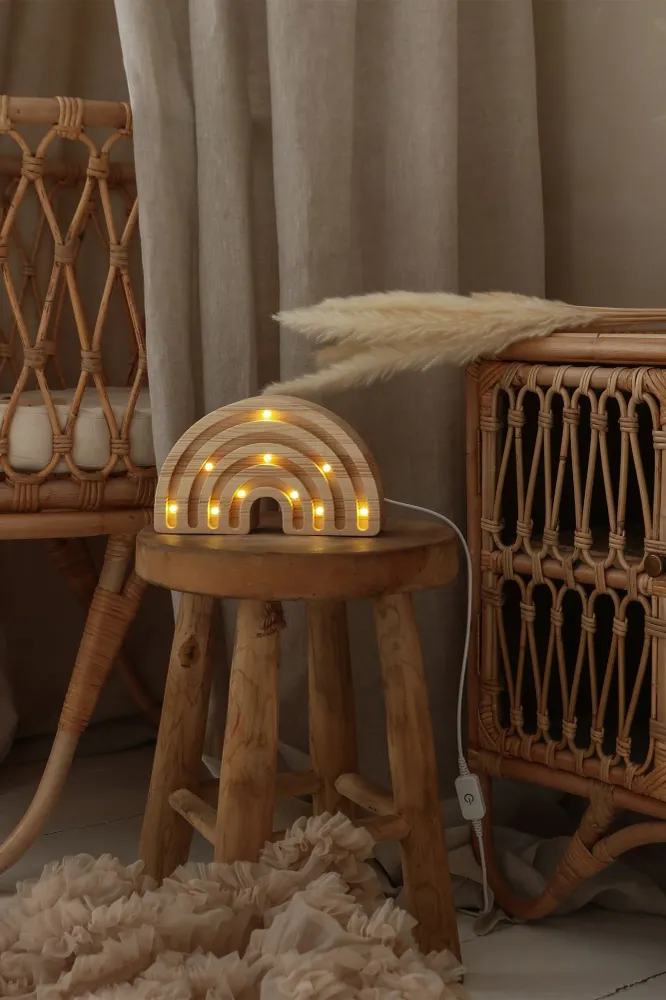 Little Lights Mini Lamp Regenboog - Naturel
