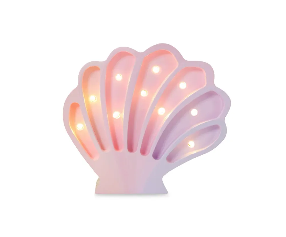 Little Lights Mini Lamp Schelp - Mermaids Pink - Roze