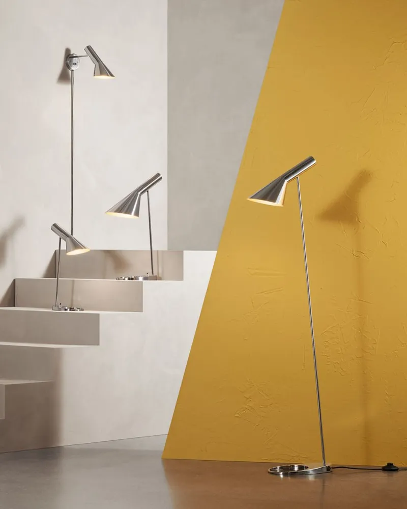 Louis Poulsen AJ vloerlamp Steel Polished