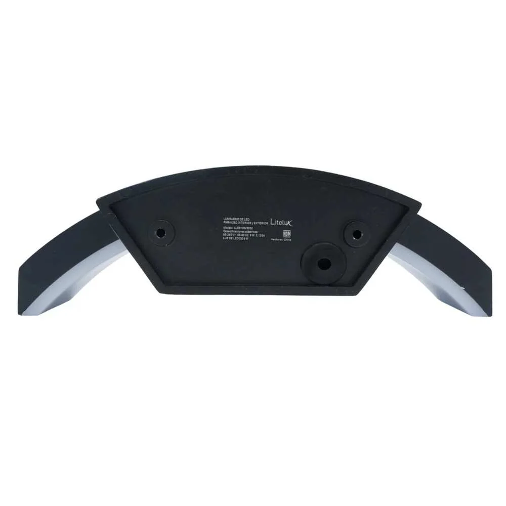 LUM DECORATIVO LED BARR CURVA I 9W 85-240V 3000K NEGRO LUCEK