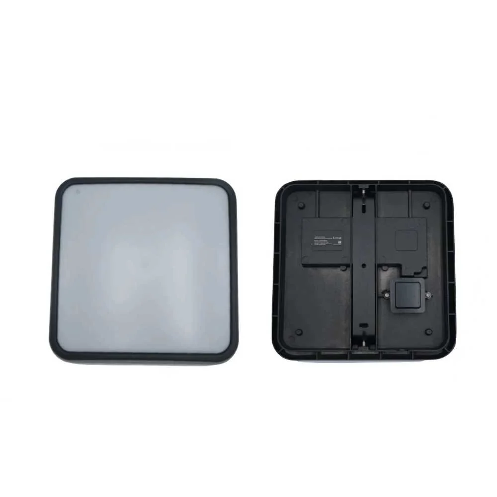 LUM DECORATIVO LED CUADRADA 20W 85-240V 3000K NEGRO LUCEK