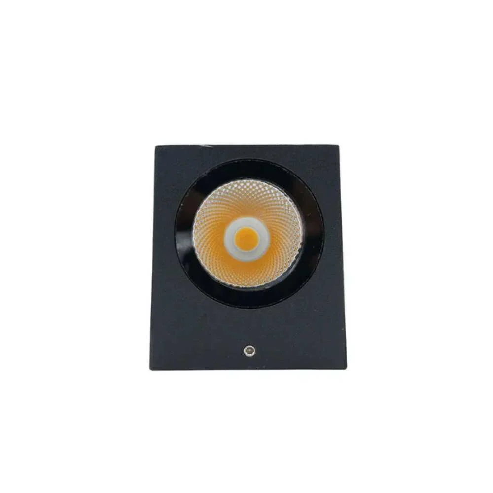 LUM DECORATIVO LED CUADRADO 10W 85-240V 3000K NEGRO LUCEK