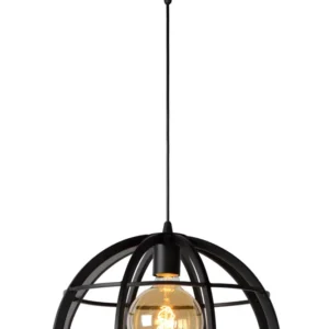 Hanglamp Dikra | Zwart Metaal Lucide